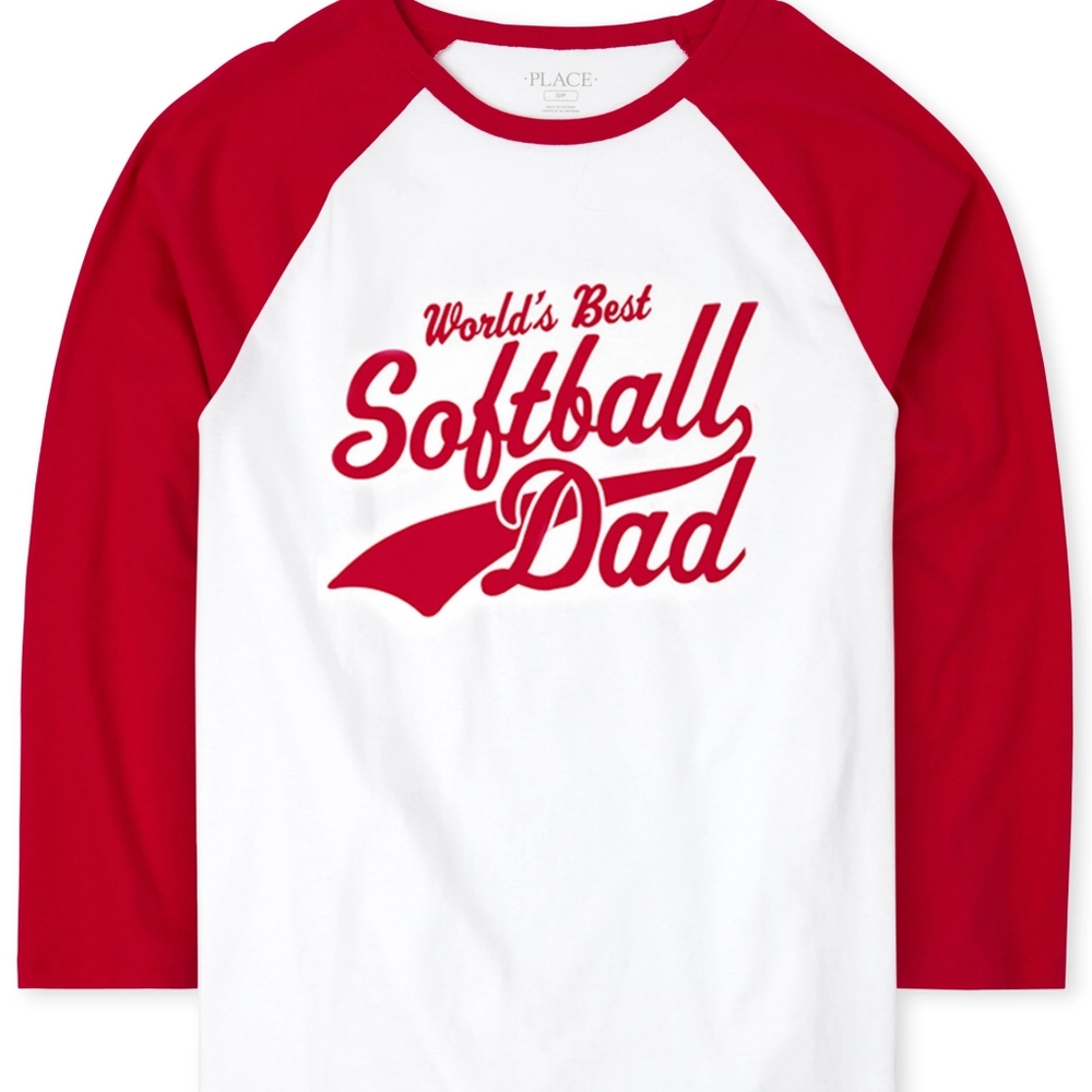 Mens Softball Graphic Tee